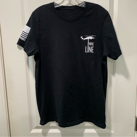 Men's Black T-Shirt NineLine Apparel - Picture 2 of 8